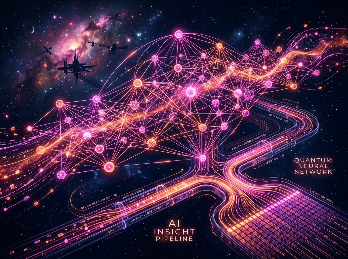 AI and Advanced Data Solutions Illustration