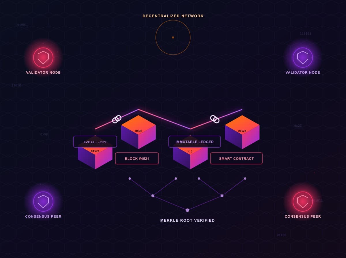 Blockchain Development Illustration